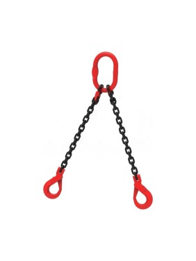 Цепной строп LITELIFT 2СЦ 4,25т 3м с самозакрывающимися крюками двухветвевой цепь 10x30 T8 G80 2sc4250t3s
