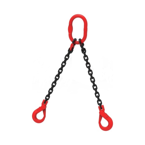 Цепной строп LITELIFT 2СЦ 4,25т 3м с самозакрывающимися крюками двухветвевой цепь 10x30 T8 G80 2sc4250t3s