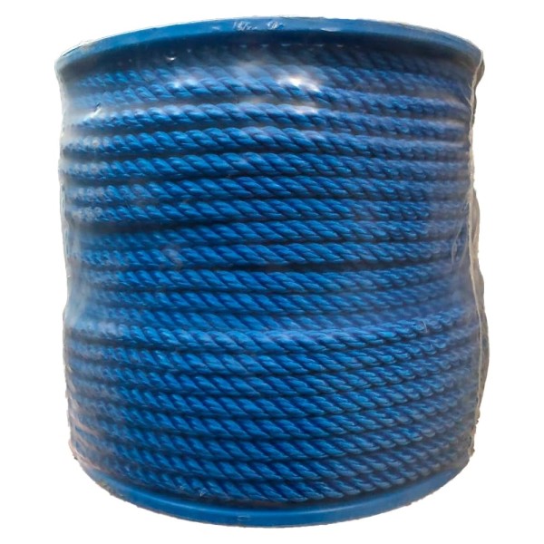 Тросовой канат АзотХимФортис ПП свивки 8 мм, 100 м, синий 75499