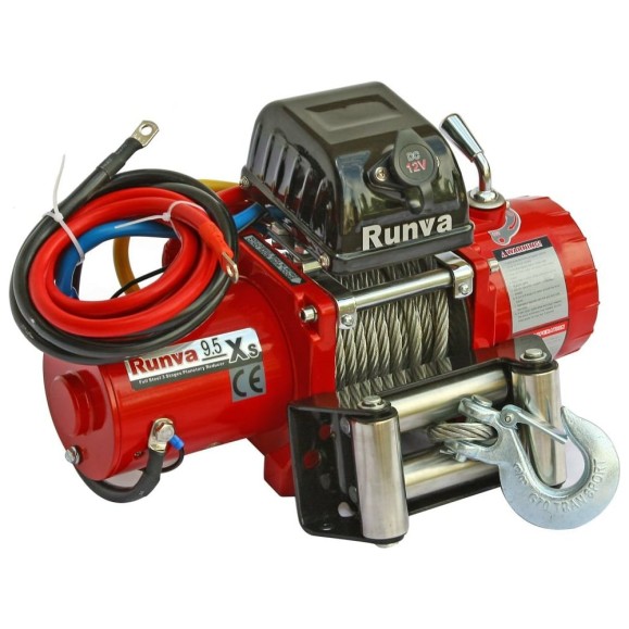Автомобильная электрическая лебёдка RUNVA 12V 9500 lbs 4350 кг короткий барабан 9.5XS Автомобильная электрическая лебёдка RUNVA 12V 9500 lbs 4350 кг короткий барабан 9.5XS
