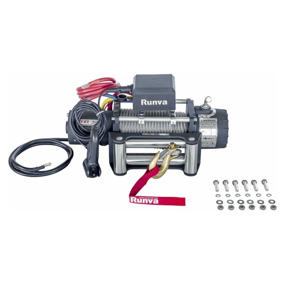 Автомобильная электрическая лебёдка RUNVA 12V 9500 lbs 4350 кг EWX9500S