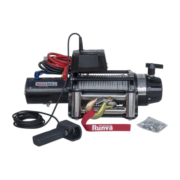 Электрическая лебёдка RUNVA 24V 12500 lbs 5670 кг влагозащищенная EWB12500S24V