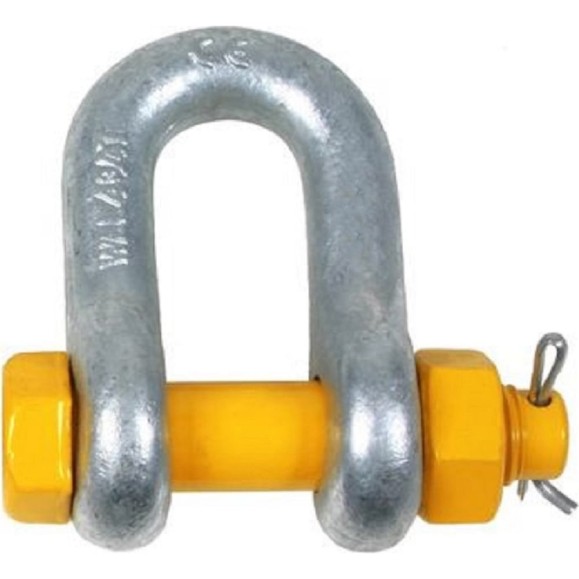 Такелажная прямая скоба со шплинтом HAKLIFT грузоподъемность 0,5 т SAK05SLBP Такелажная прямая скоба со шплинтом HAKLIFT грузоподъемность 0,5 т SAK05SLBP