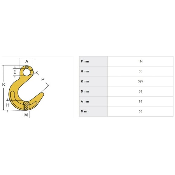 Крюк литейный 12.5 т Haklift VAL20