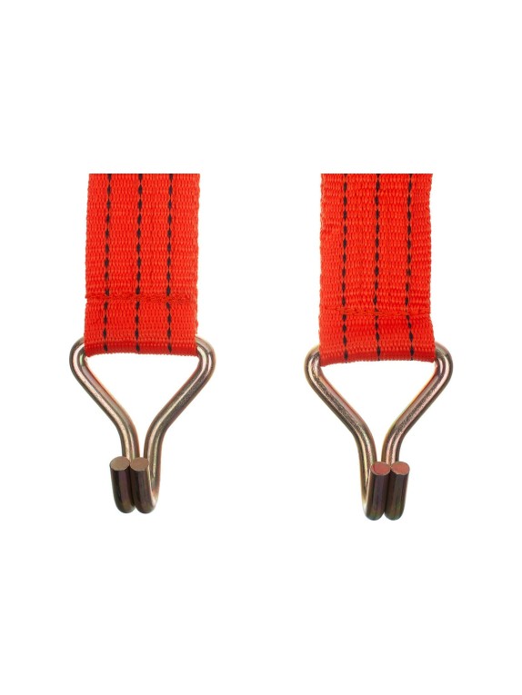 Ремень крепления груза РемоКолор с крюками, с храповым механизмом 195 мм, 0,05x10 м 62-5-125