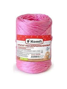 Полипропиленовый шпагат Komfi 100 м, 1000 текс, красный 117927
