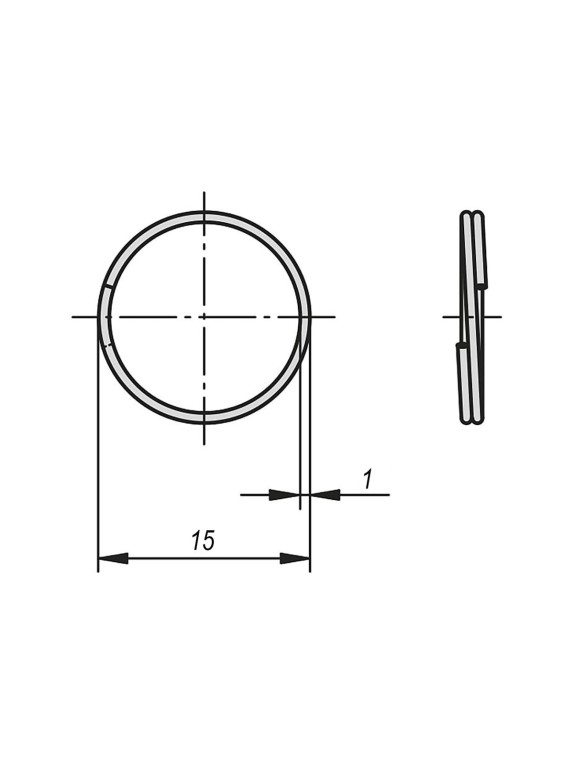 Кольцо KIPP 10 шт. K0367.15VS