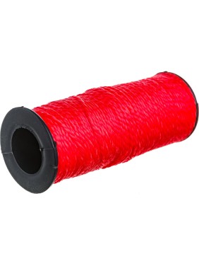 Крученая двухпрядная нить ПП, красная, 50 м, 1.3 мм Tech-Krep 139899