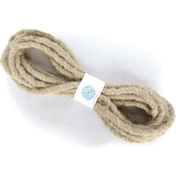 Льнопеньковая веревка ООО ЮНАФЛЭКС трехпрядная, ф 10 мм 20 п.м В/л1020