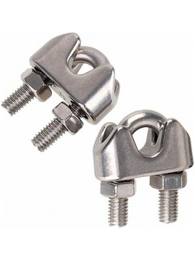 Канатный зажим КРЕП-КОМП нержавейка А2, DIN 741, М12 1 шт. зкн12мф Канатный зажим КРЕП-КОМП нержавейка А2, DIN 741, М12 1 шт. зкн12мф