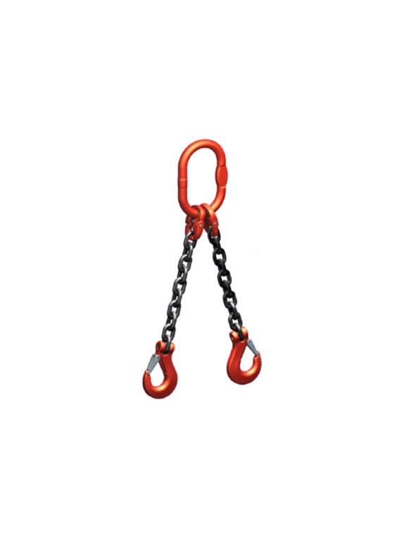 Цепной строп LITELIFT 2СЦ 2,12т 1м с самозакрывающимися крюками двухветвевой цепь 7x21 T8 G80 2sc2120t1s