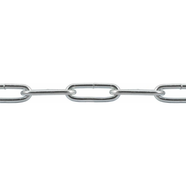 Сварная цепь STARFIX длиннозвенная оцинкованная LLC М5 DIN 763 бухта 40 м SMP-42317-40