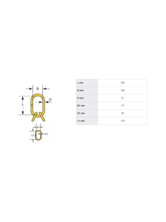 Подъёмные звенья HAKLIFT для 3- и 4-ветвевых цепных строп NRLI22