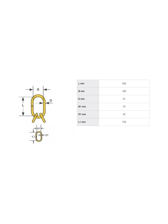 Подъёмные звенья HAKLIFT для 3- и 4-ветвевых цепных строп NRLI20