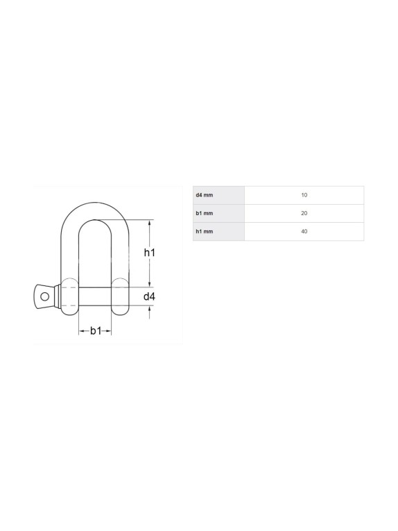 Универсальная скоба HAKLIFT не грузоподъёмная SAKY10