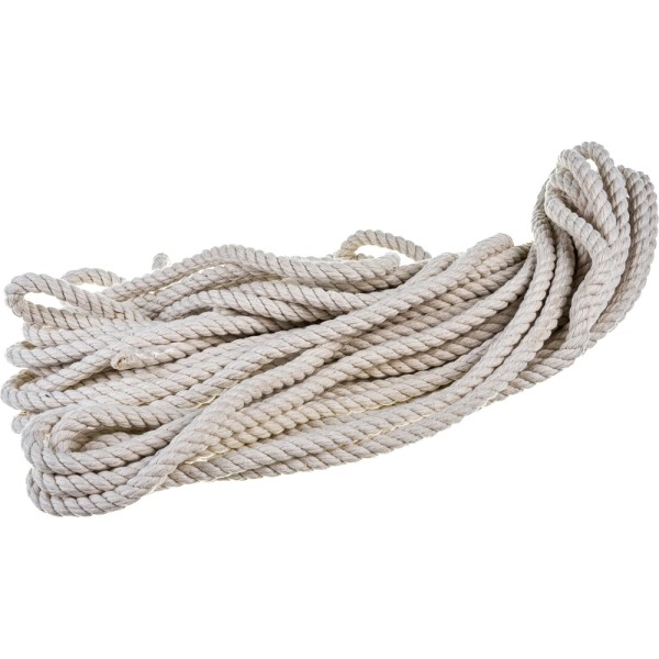 Хлопчатобумажный канат ЭБИС 8 мм 20 м белый 73877