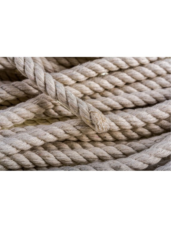 Хлопчатобумажный канат ЭБИС 8 мм 20 м белый 73877