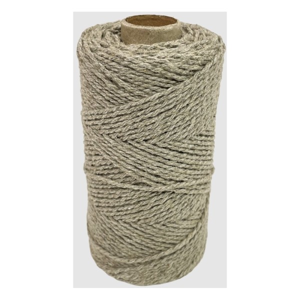 Льняной шпагат для рукоделия truEnergy крученый  1.5 мм, бобина 100 м 12554