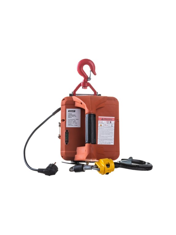 Электрическая лебедка Gigant 225/450 кг, 220 В, 7.6/3.8 м, Диаметр троса 6мм, GEW-04