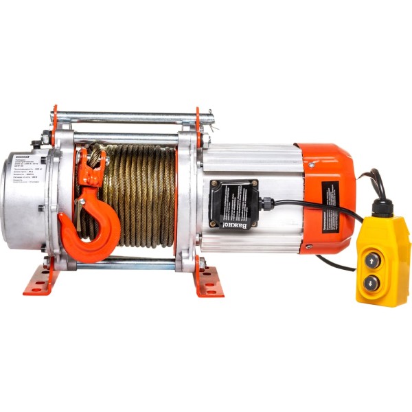 Электрическая лебедка Gigant 1000/2000 кг, 380 В, 30/15 м, Диаметр троса 6мм, GEW-05