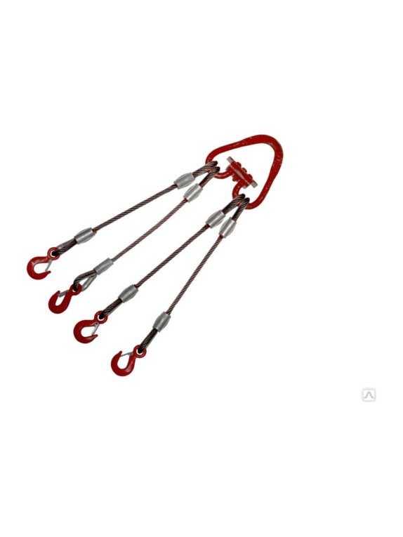 Канатный четырехветвевой стальной строп КанТраст  4СК 8,0/6000 (опрессовка) 4SKO86000