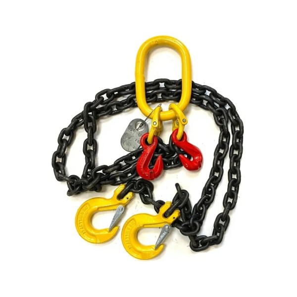 Двухветвевой цепной строп ТамбовТехСнаб 2СЦ 7.5 т, 1.5 м, с укорачивающими крюками 7930124367563