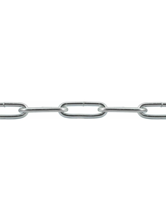 Сварная цепь STARFIX длиннозвенная, оцинкованная, LLC, М3, DIN 763, бухта 60 м SMP-42315-60
