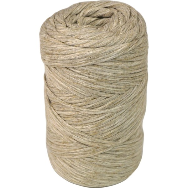 Льняной шлифованный однокруточный шпагат truEnergy для рукоделия 3 мм, бобина 100 м 12550