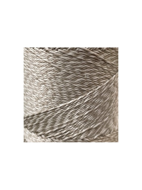 Лавсановая нить truEnergy 0,8 мм, двухцветная, белый/бежевый, бобина 500 м 12853