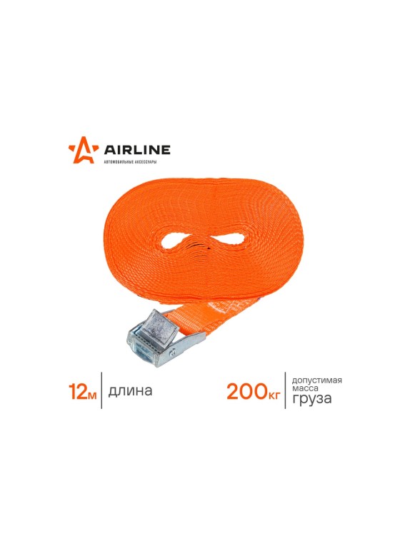 Ремень крепления груза с фиксатором Airline 12 м, 200 кг AS-T-26