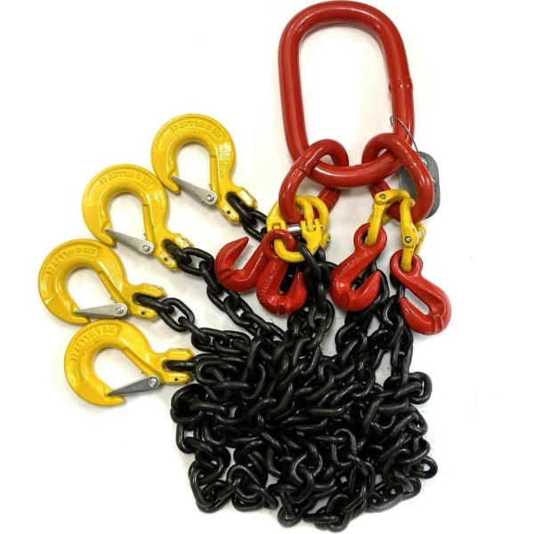 Цепной четырехветвевой строп ТамбовТехСнаб 4СЦ 17 т, 2 м, с укорачивающими крюками 7930130712135