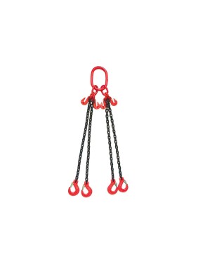 Цепной строп LITELIFT 4СЦ 17т 2м с укоротителями четырехветвевой цепь 16x48 T8 G80 4sc17000t2h