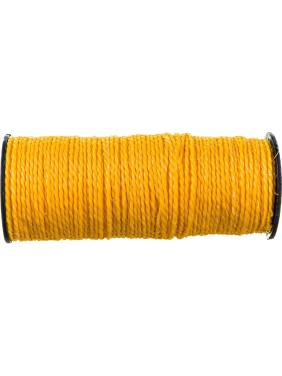 Крученая двухпрядная нить Tech-Krep ПП, желтая, 1.3 мм, 50 м 139902