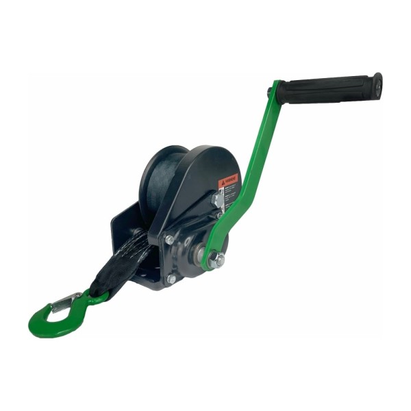 Ручная барабанная лебедка с тормозом HITCH HWB 500 кг, лента 10 м SZ073181