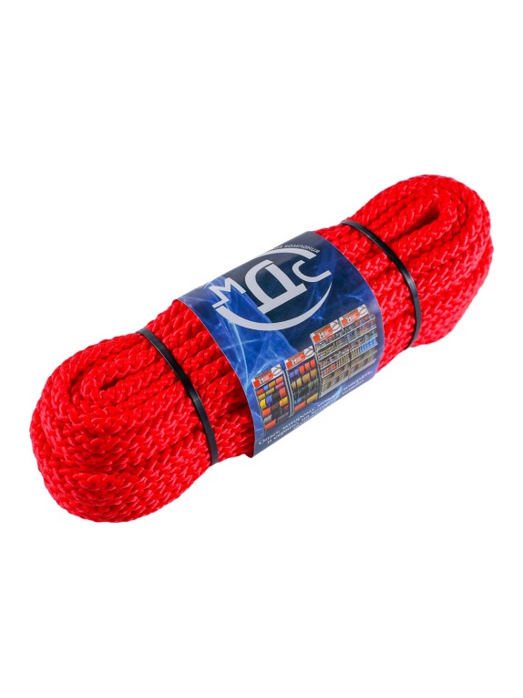 Полипропиленовый шнур ТОРГОВО-ПРОИЗВОДСТВЕННАЯ КОМПАНИЯ МДС плетеный, 8 мм, 8 пр, 20 м 7930050321073