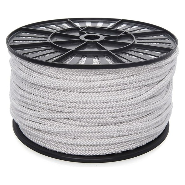 Плотный шнур Стройбат с сердечником 8 мм белый 100 м 120170