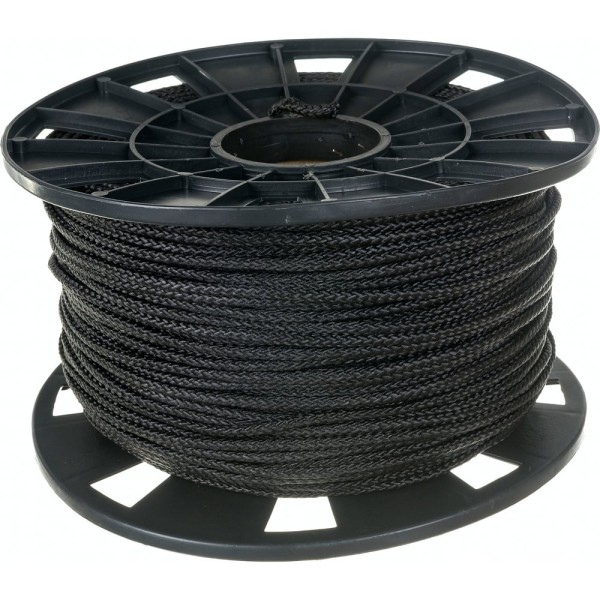Плетеная веревка ЭБИС п/п 5 мм 200 м черная 173