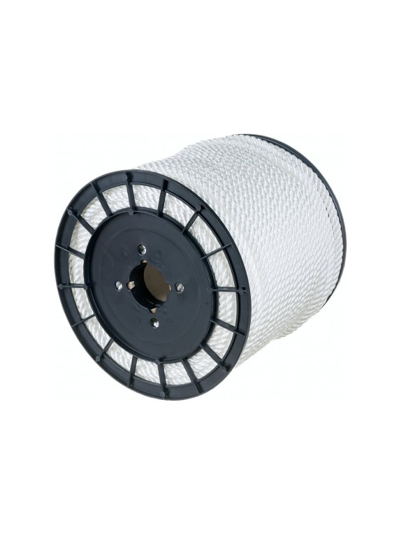 Полипропиленовый канат АзотХимФортис тросовой свивки 8 мм 100 м белый 73617