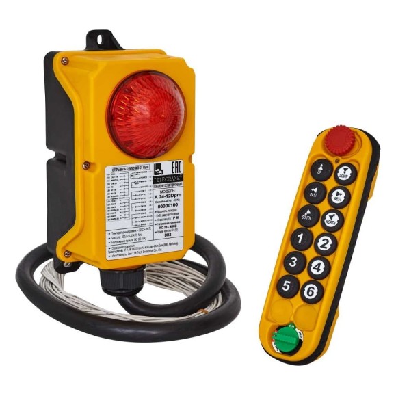 Радиоуправление TELECRANE A24-12Dpro (Пульт 12 кнопок, 2 скорости, Питание AC28-456V) 00-00004056 Радиоуправление TELECRANE A24-12Dpro (Пульт 12 кнопок, 2 скорости, Питание AC28-456V) 00-00004056