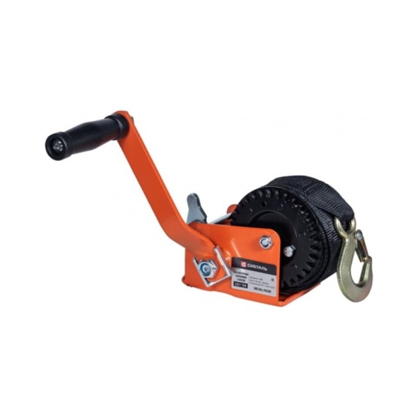 Ручная барабанная лебедка Сибталь модель LRB, 250 кг, лента 10 м 070 0018 0250
