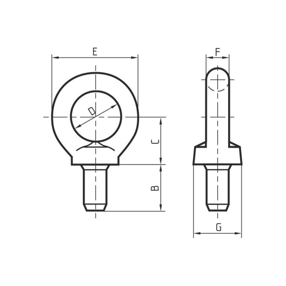 Рым болт CERTEX M36 DIN580 NS36R