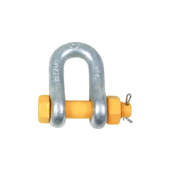 Прямая грузовая скоба Центр грузоподъемного оборудования DIN 834, с гайкой, Q=9,5 т 4687203388454
