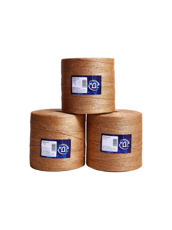 Джутовый крученый шпагат ТОРГОВО-ПРОИЗВОДСТВЕННАЯ КОМПАНИЯ МДС 1,5 кг 7930050322506