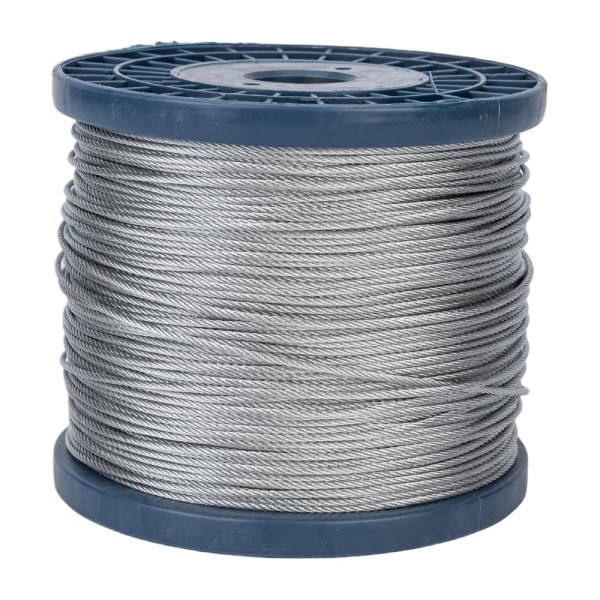 Трос для растяжки КРЕП-КОМП DIN 3055 2 миллиметр 250метров тр2