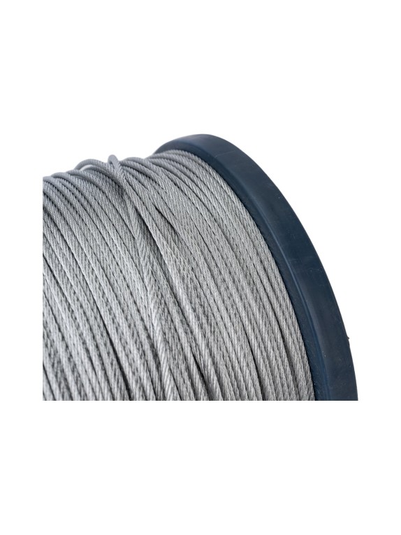 Трос для растяжки КРЕП-КОМП DIN 3055 2 миллиметр 250метров тр2