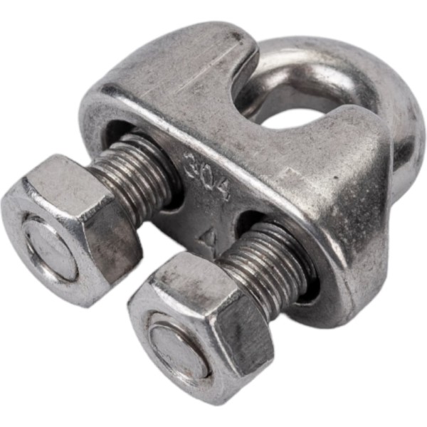 Канатный зажим КРЕП-КОМП нержавейка А2, DIN 741, М4, 20 шт. зкн4ф