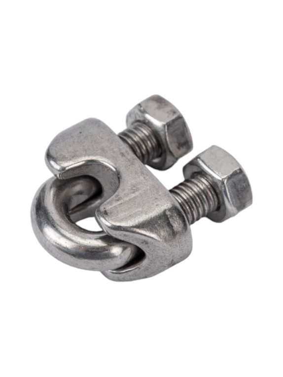 Канатный зажим КРЕП-КОМП нержавейка А2, DIN 741, М4, 20 шт. зкн4ф