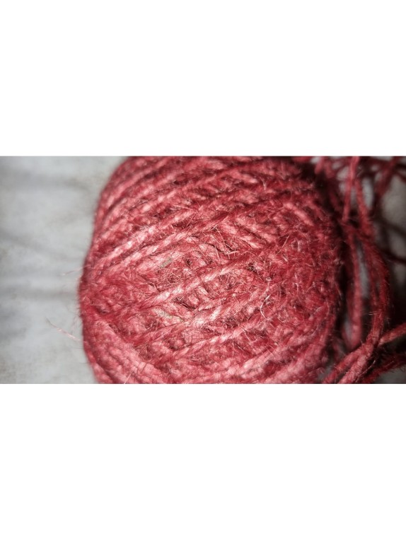 Джутовый шпагат ЭБИС красный 1120 Текс 100 м 303