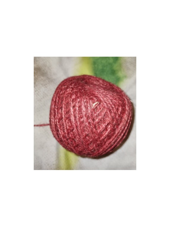 Джутовый шпагат ЭБИС красный 1120 Текс 100 м 303