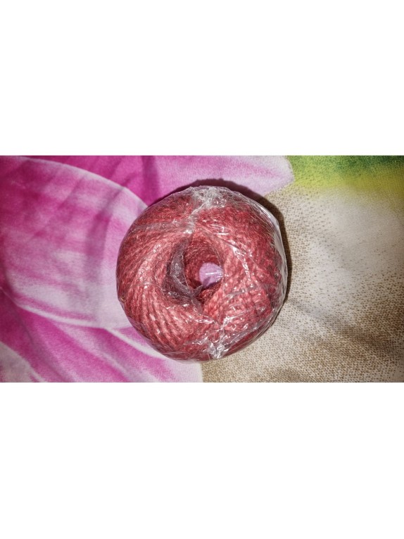 Джутовый шпагат ЭБИС красный 1120 Текс 100 м 303